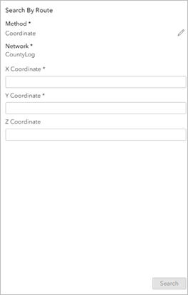 Search by coordinate